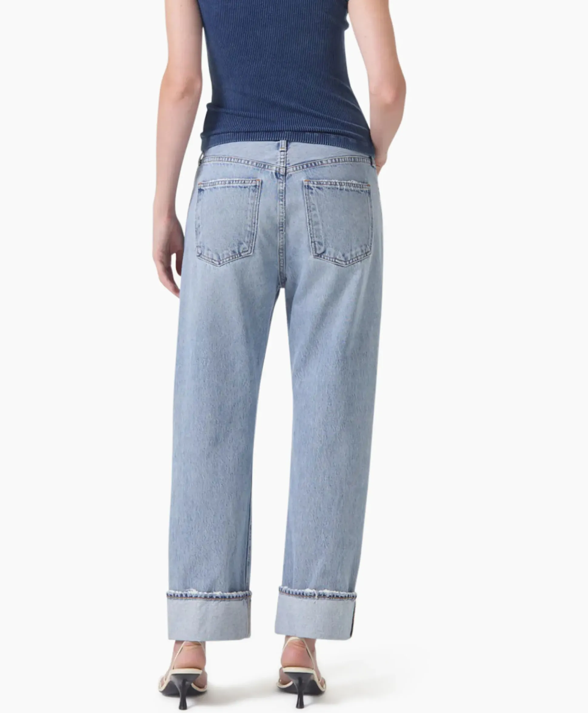 Agolde Jeans Fran Jean Blauw