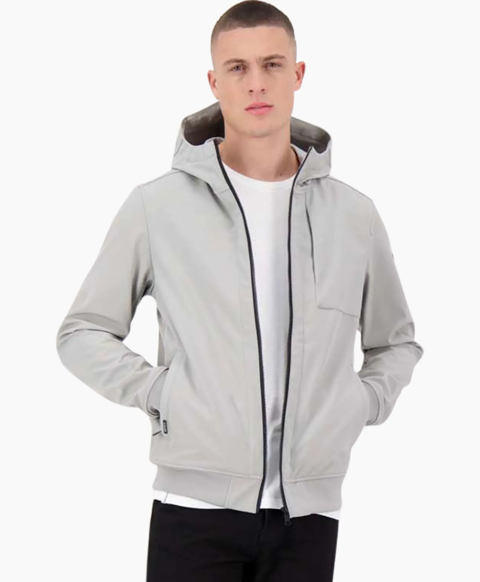 Airforce Coat Softshell Grijs