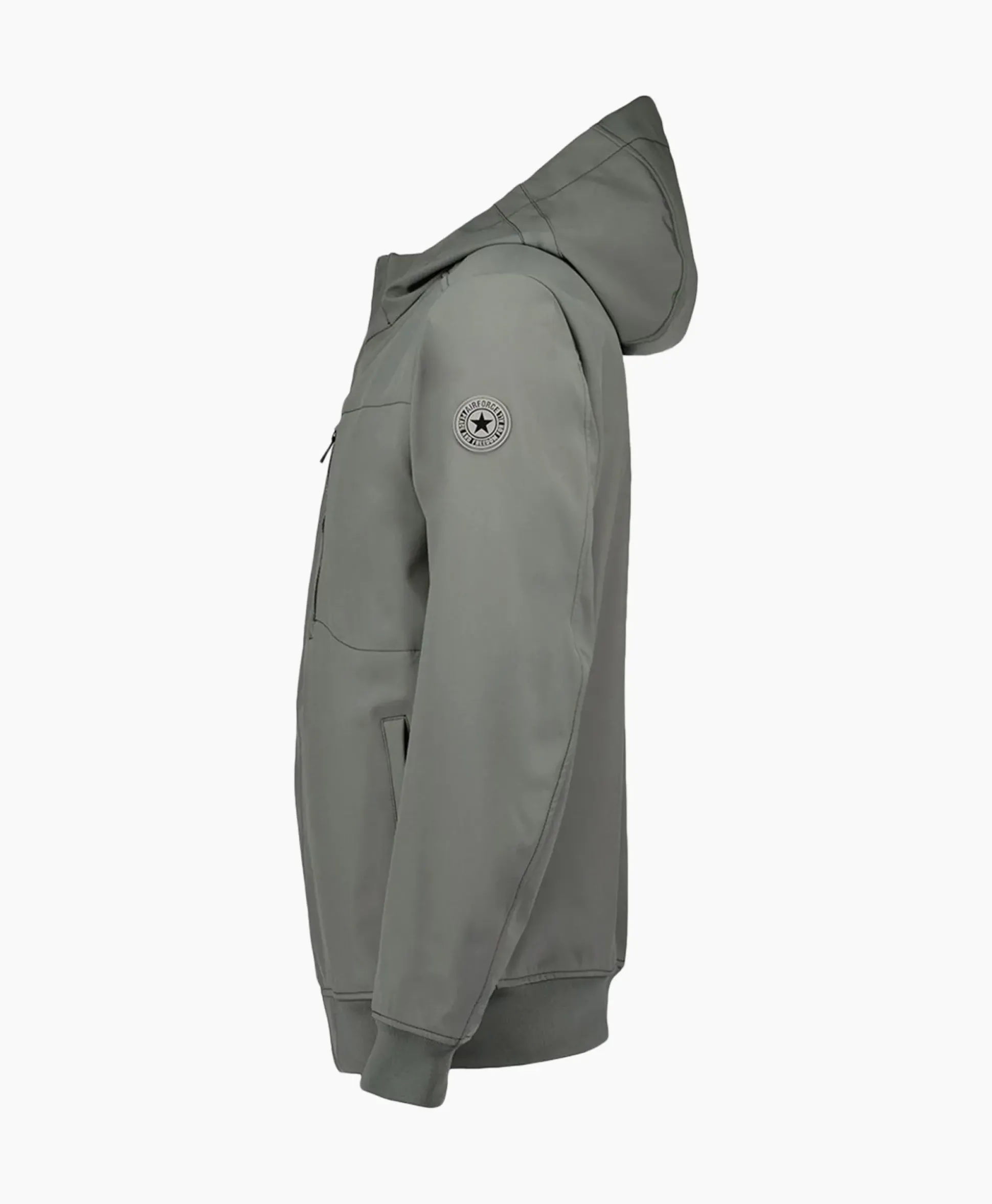 Airforce Softshell Jas Hooded Grijs