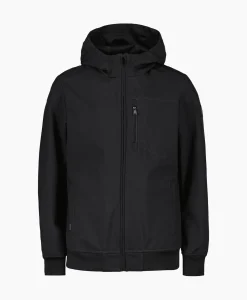 Airforce Softshell Jas Hooded Zwart