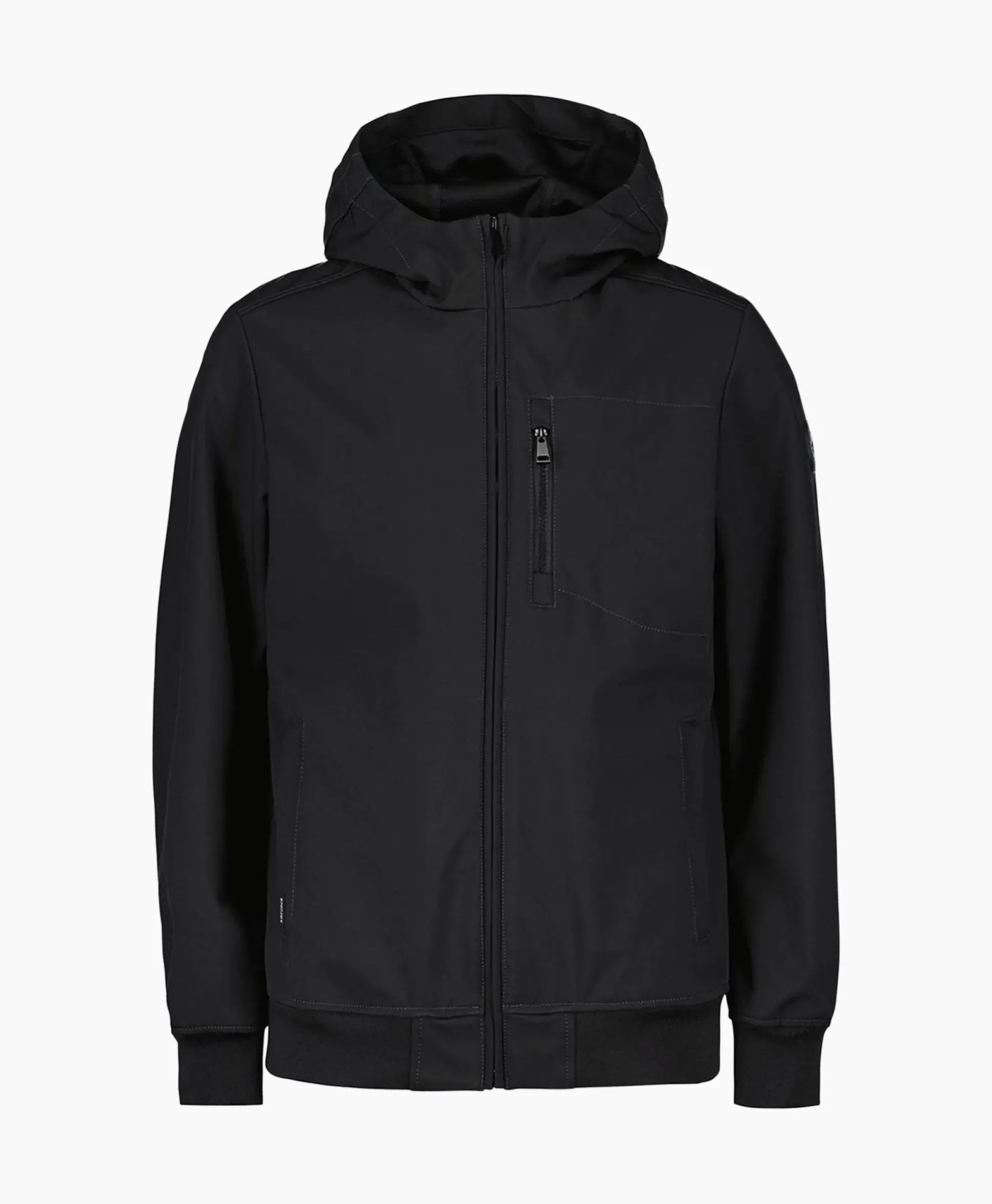 Airforce Softshell Jas Hooded Zwart