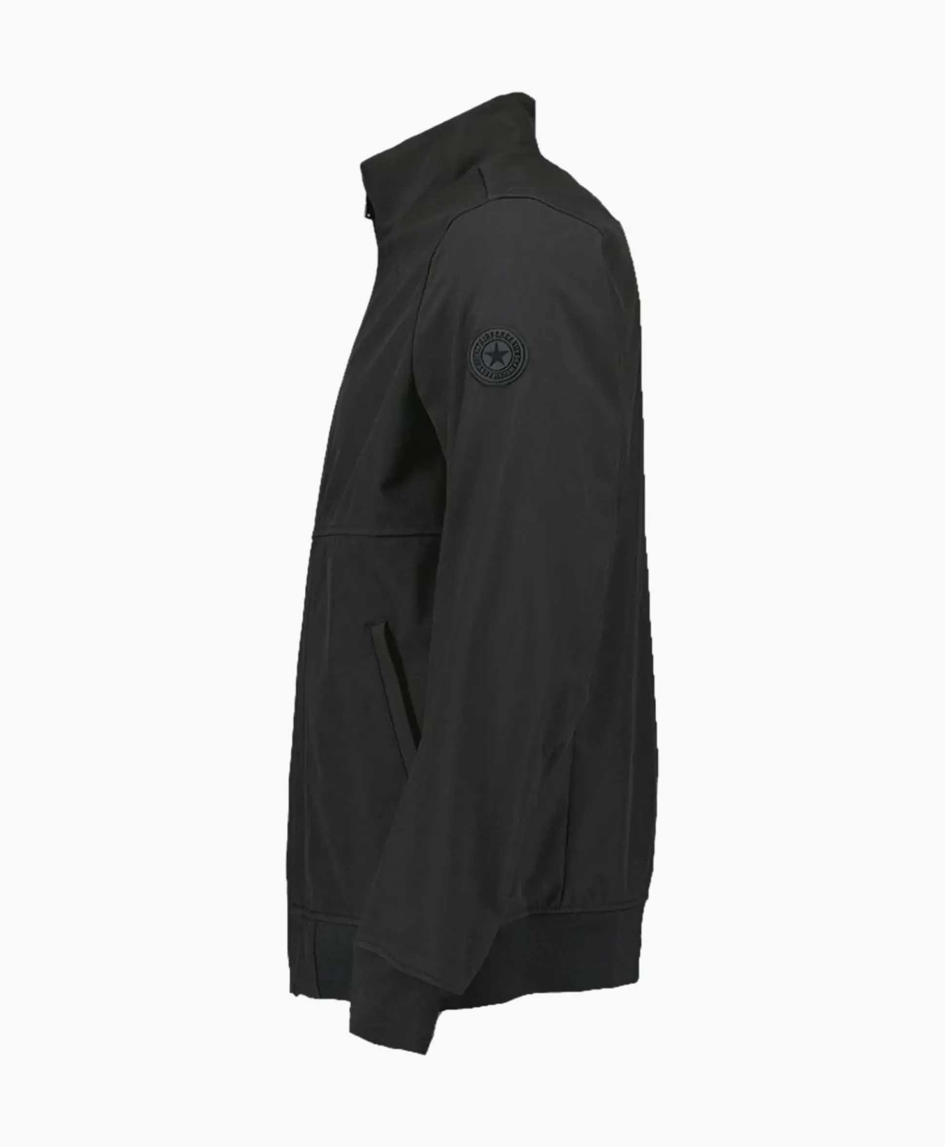 Airforce Softshell Jas Zwart