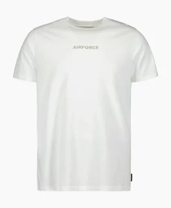 Airforce T-Shirt Wording/Logo Wit