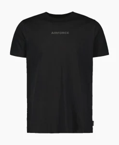 Airforce T-Shirt Wording/Logo Zwart