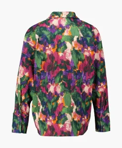 Alix The Label Blouse Woven Camouflage Flower Zwart
