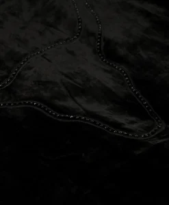 Alix The Label Bomberjack Ladies Woven Oversized Velvet Zwart