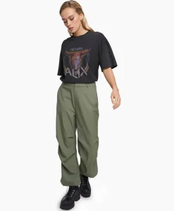 Alix The Label Cargobroek Woven Baggy Pants Groen