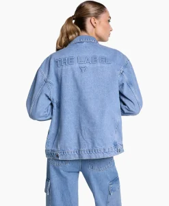 Alix The Label Jack Woven Denim Blauw
