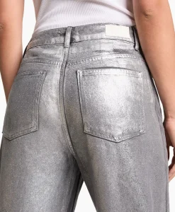 Alix The Label Jeans Woven Silver Denim Zilver