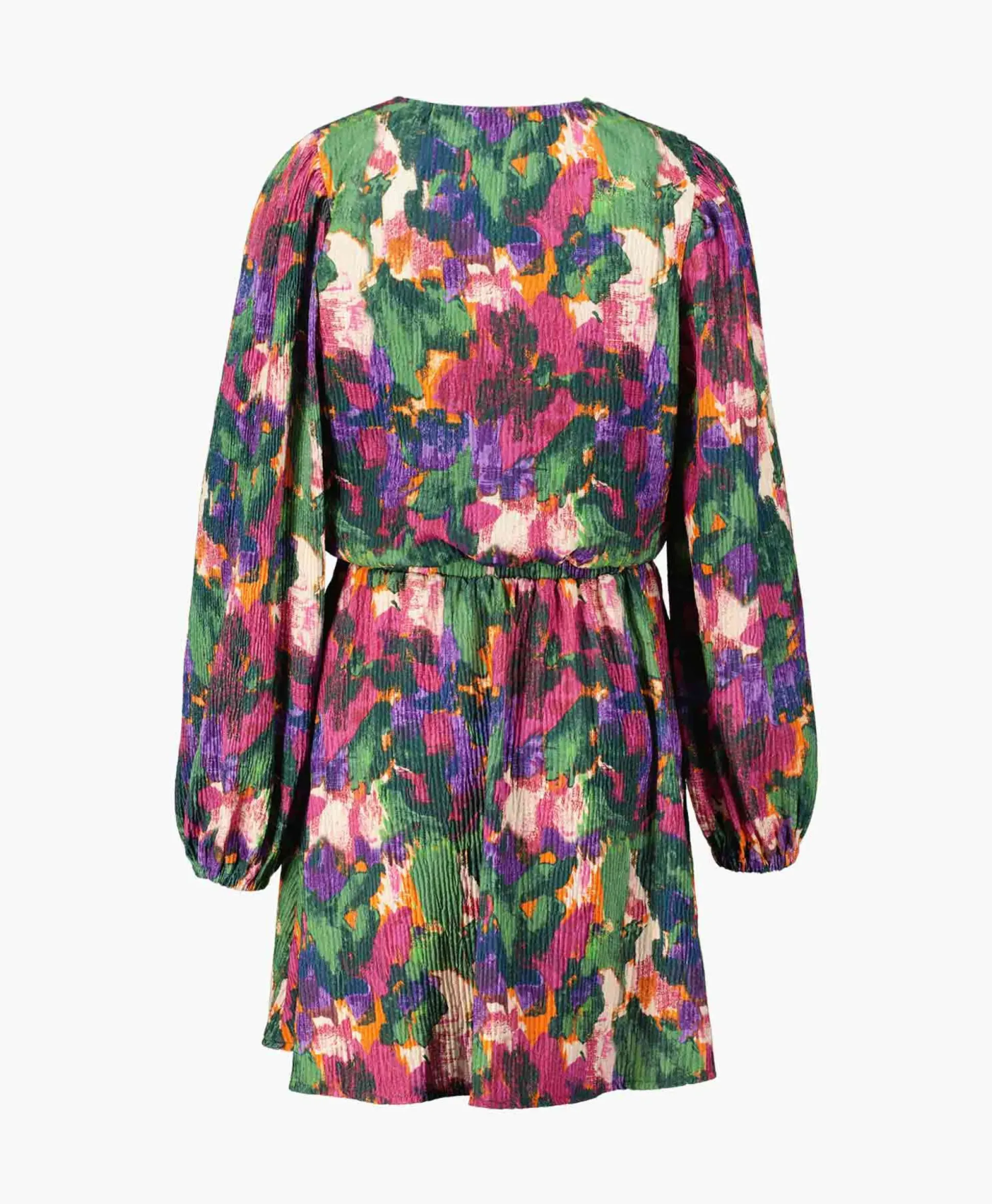 Alix The Label Mini Jurk Woven Camouflage Flower Zwart