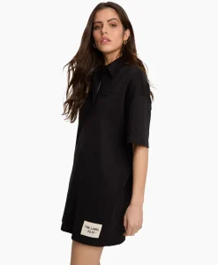 Alix The Label Mini Jurk Knitted Polo Zwart