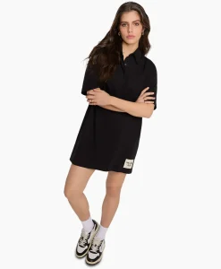 Alix The Label Mini Jurk Knitted Polo Zwart