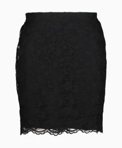 Alix The Label Minirok Ladies Woven Lace Mini Zwart