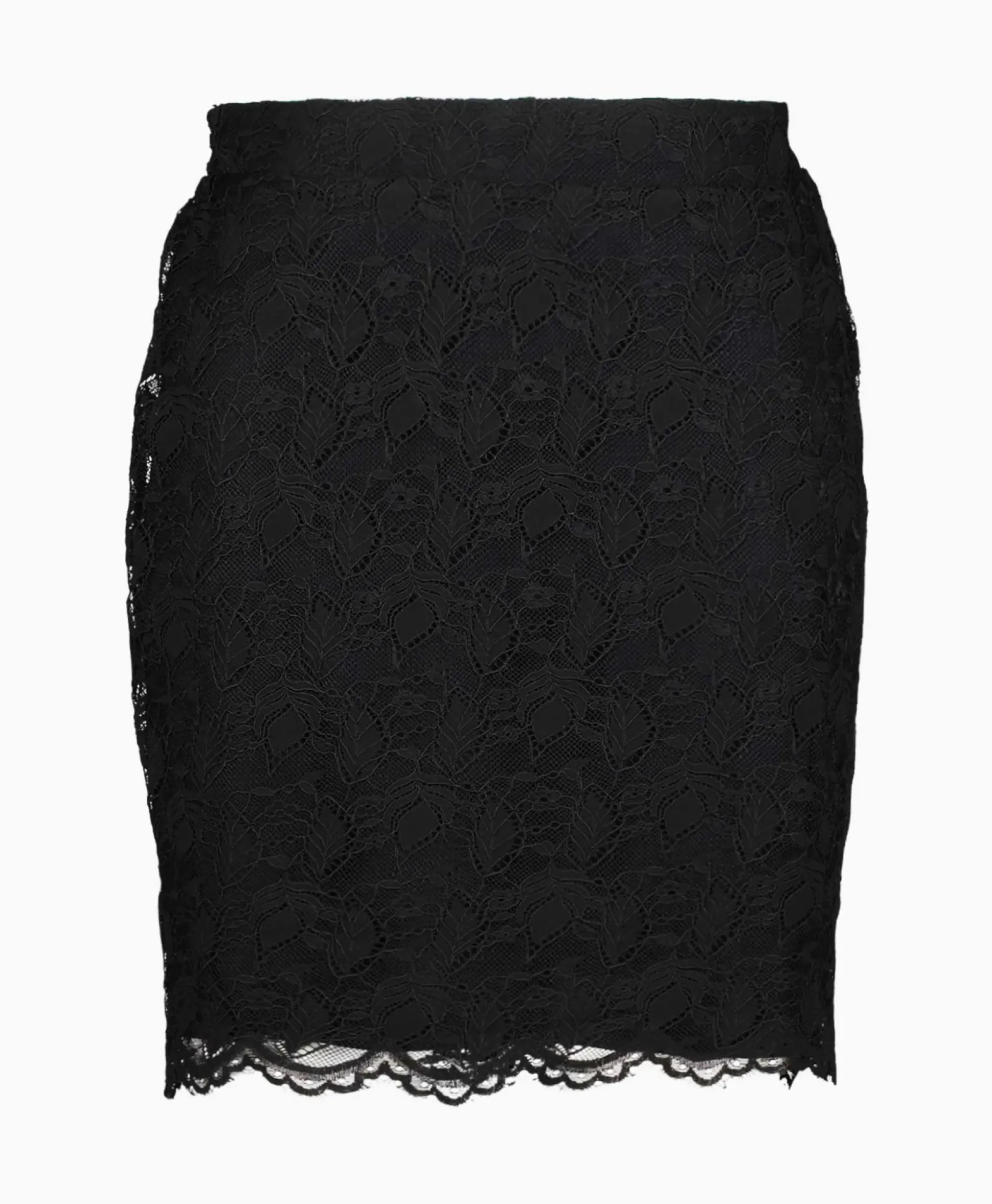 Alix The Label Minirok Ladies Woven Lace Mini Zwart