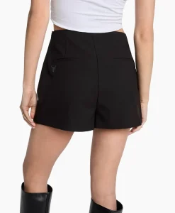 Alix The Label Minirok Woven Flowy Stretch Zwart