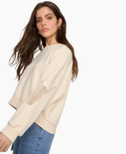 Alix The Label Pullover Knitted Mesh Ecru