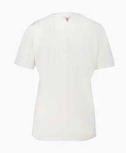 Alix The Label T-Shirt Korte Mouw Knitted Alix Heart Off White