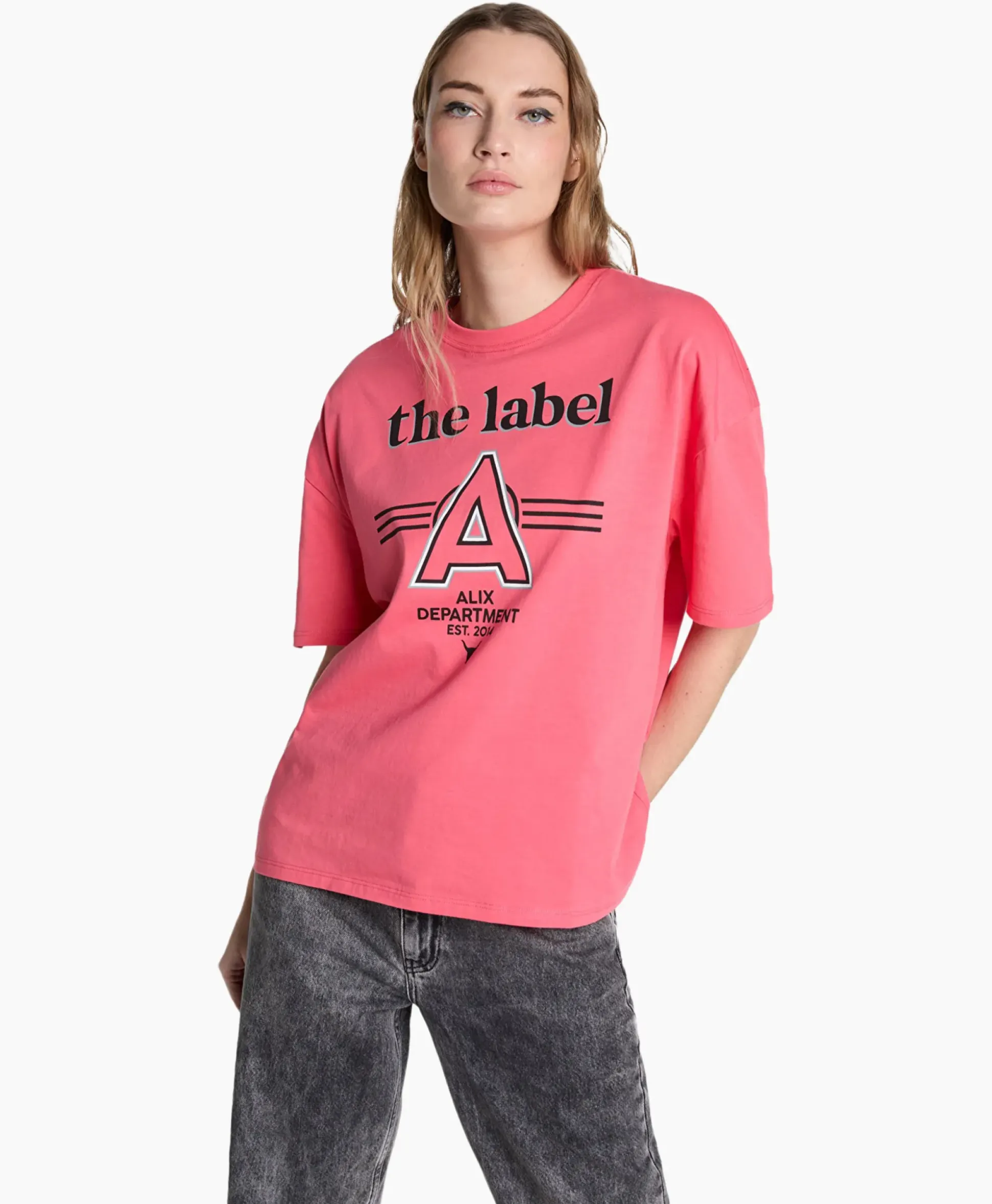 Alix The Label T-Shirt Korte Mouw Knitted A Pink