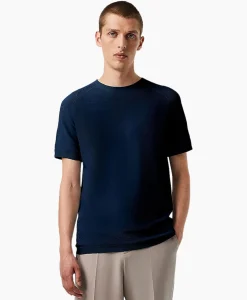 Alpha Tauri T-Shirt Korte Mouw Fosos Donker Blauw