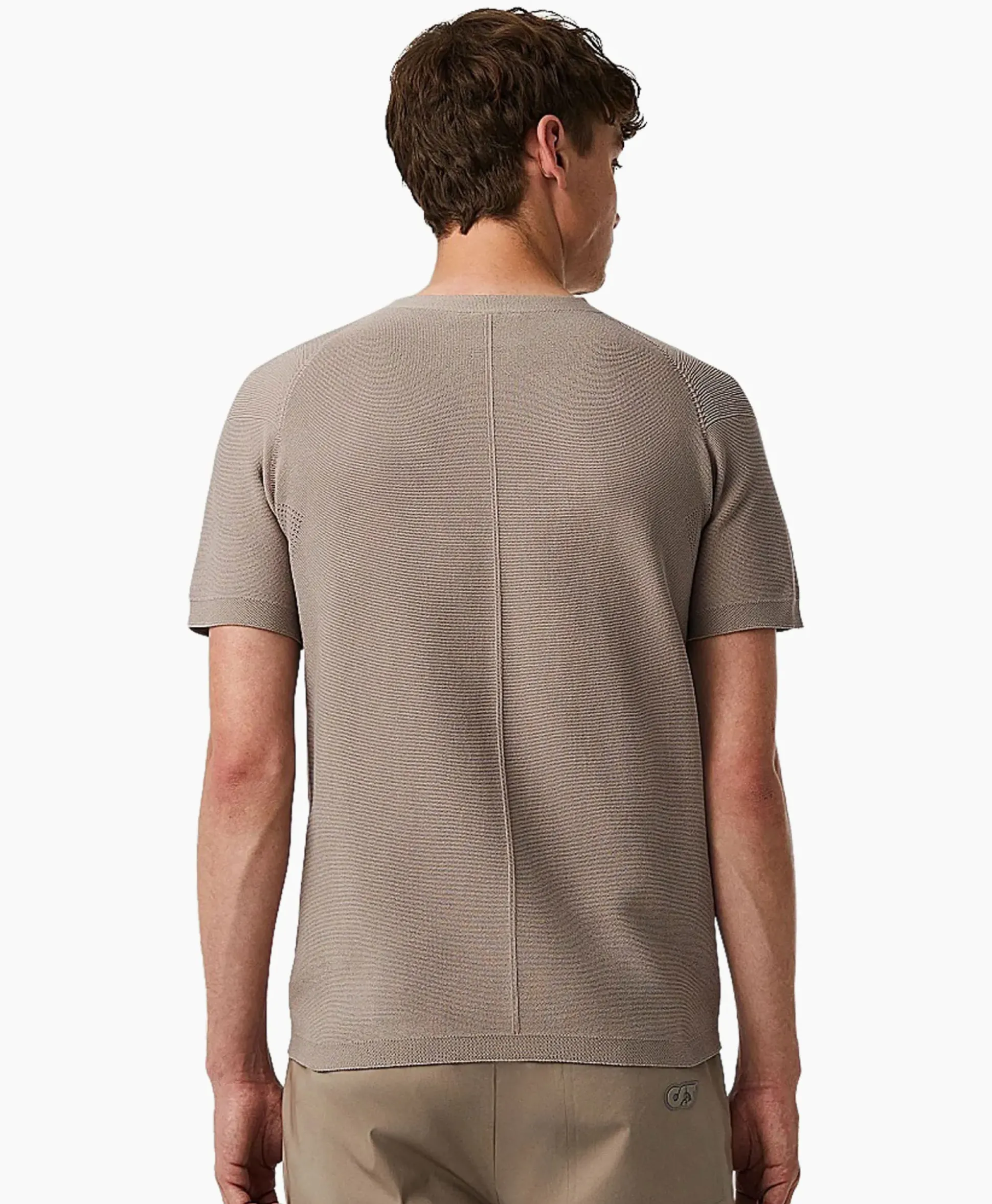Alpha Tauri T-Shirt Korte Mouw Fosos Zand