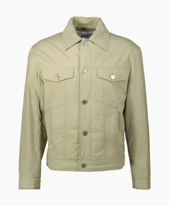 Ami Paris Jack Padded Trucker Zand