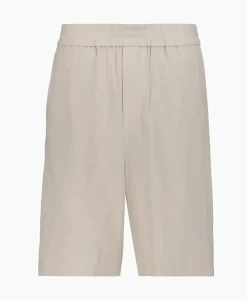 Ami Paris Korte Broek Elasticated Waist Bermuda Zand