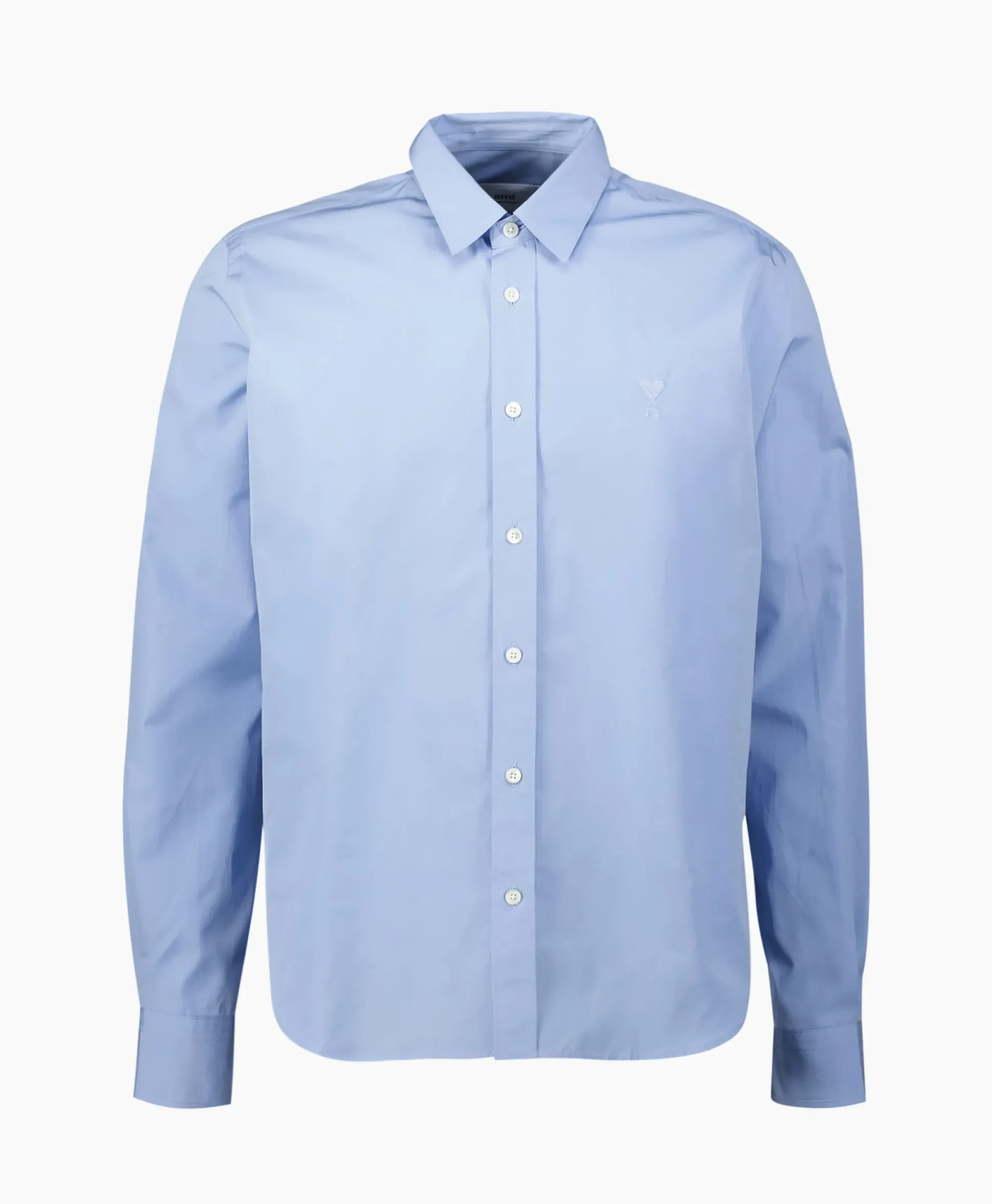 Ami Paris Overhemd Classic Licht Blauw