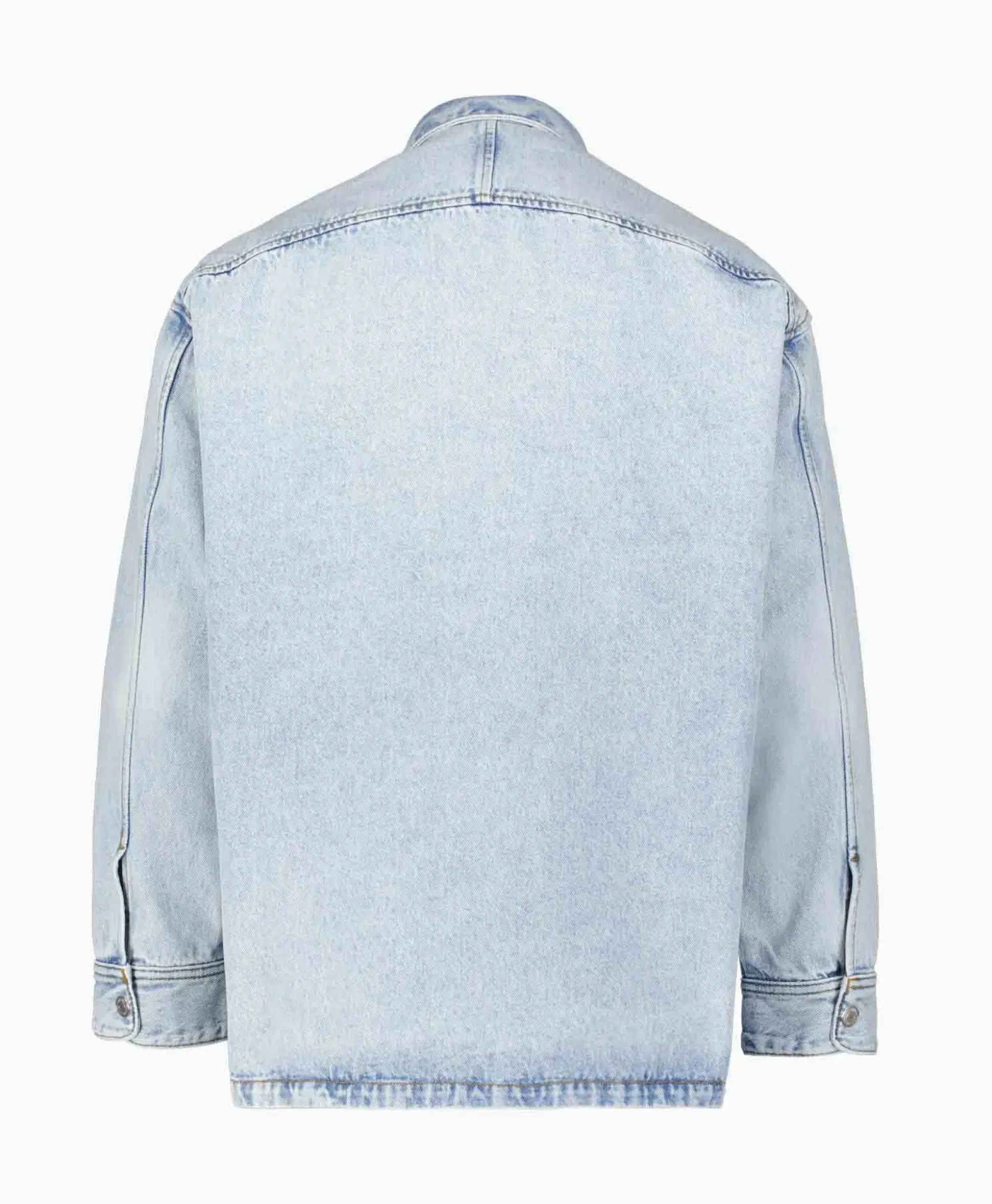 Ami Paris Overshirt Oversized Adc Licht Blauw