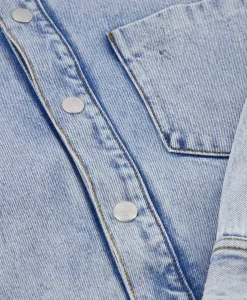 Ami Paris Overshirt Oversized Adc Licht Blauw