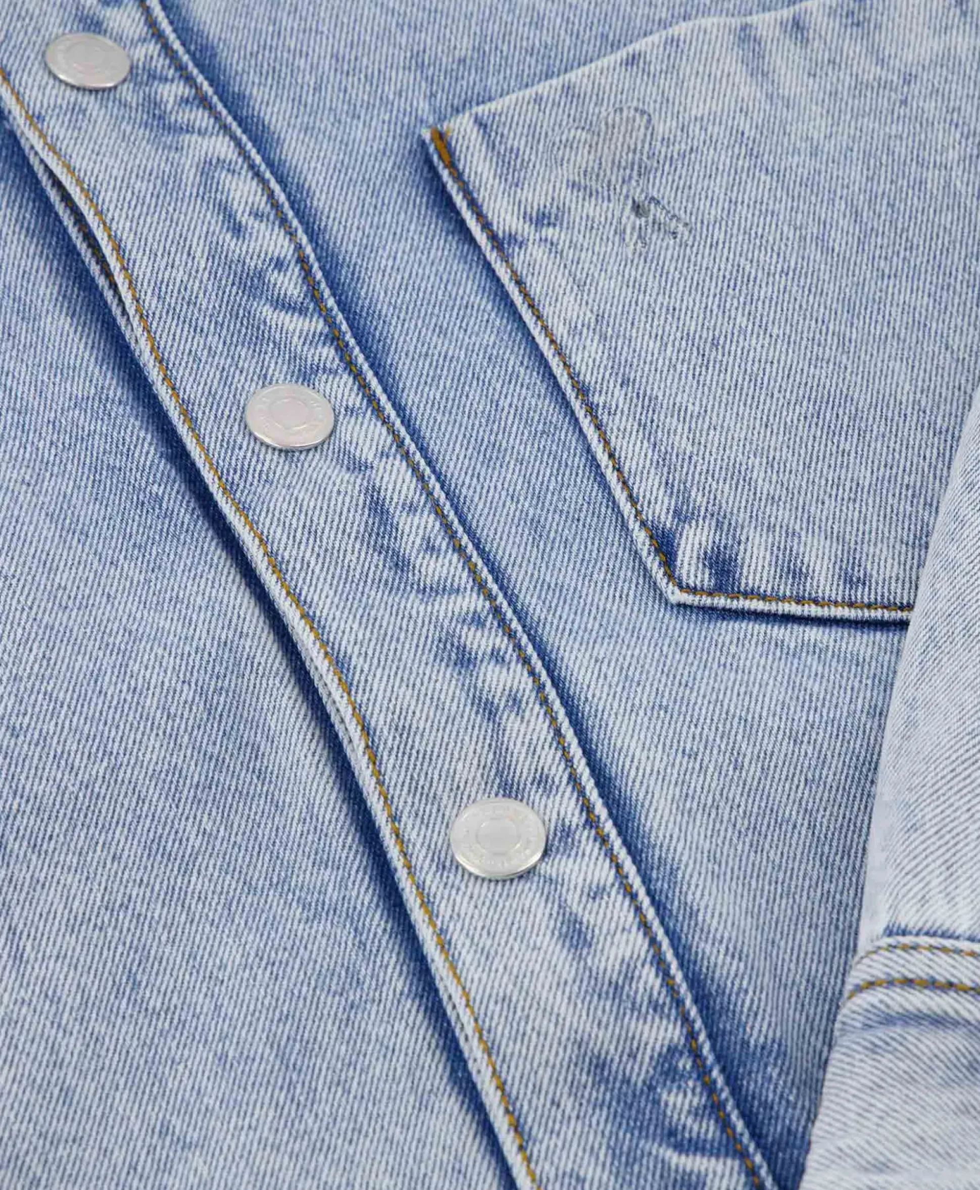 Ami Paris Overshirt Oversized Adc Licht Blauw