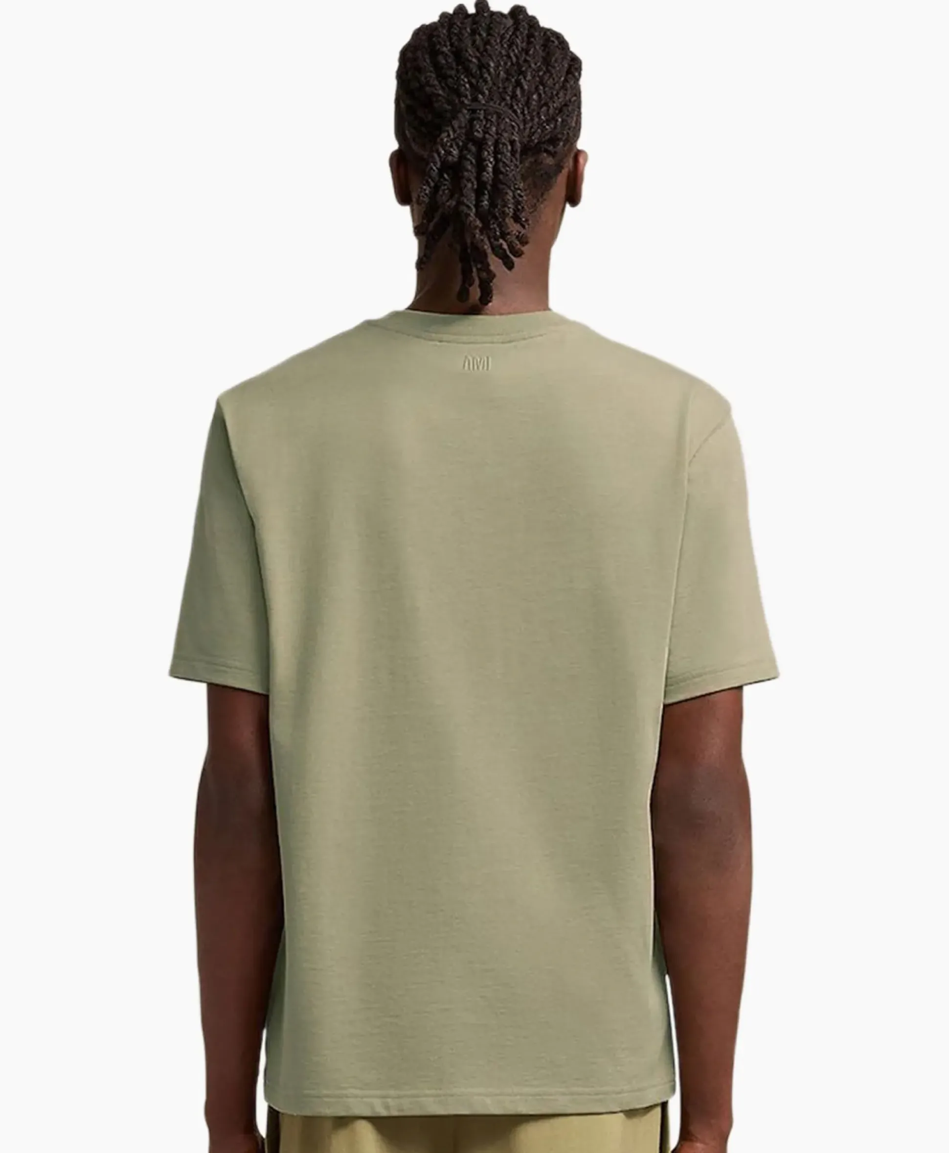 Ami Paris T-Shirt Korte Mouw Adc Khaki