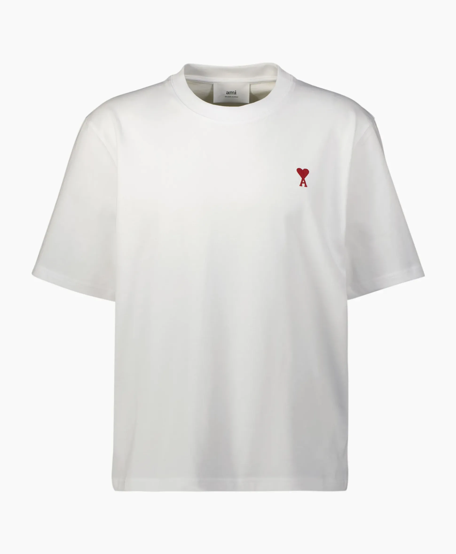 Ami Paris T-Shirt Korte Mouw Ami De Coeur Off White