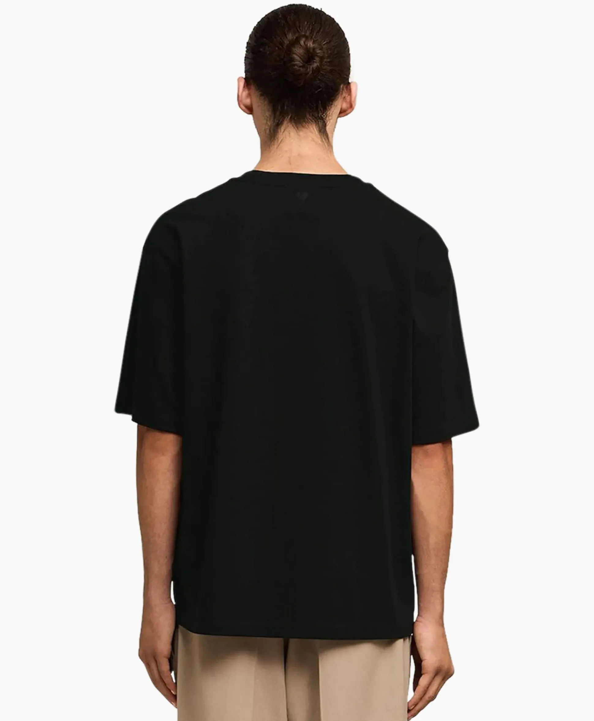 Ami Paris T-Shirt Korte Mouw Ami Am Zwart