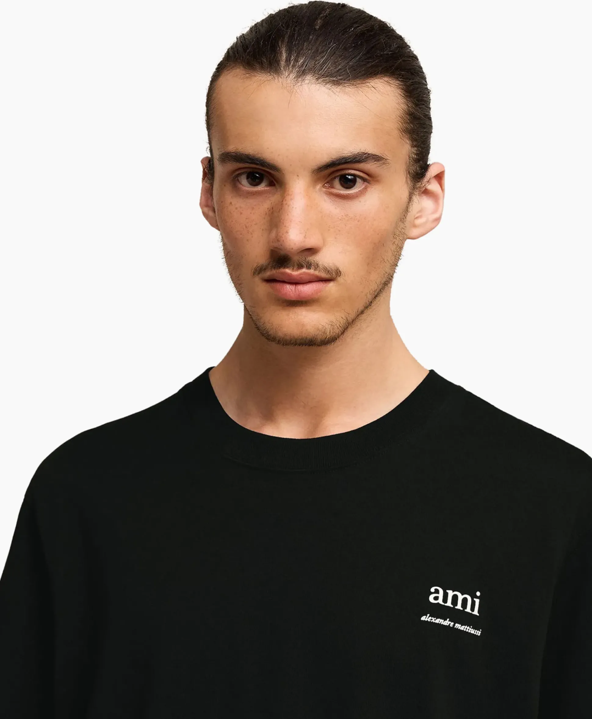 Ami Paris T-Shirt Korte Mouw Ami Am Zwart