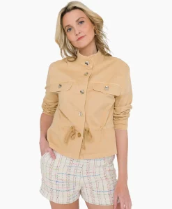 Anna Van Toor Gilet 32A01-02609 Zand