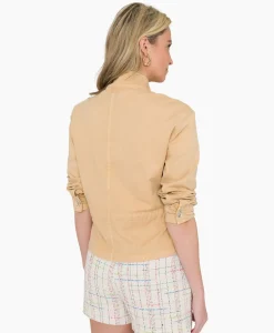 Anna Van Toor Gilet 32A01-02609 Zand