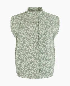 Anna Van Toor Gilet 43A11-02108B Groen