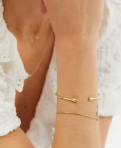 Anna+Nina Armband Drop Cuff Goud