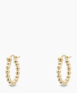 Anna+Nina Oorbellen Solstice Ring Earrings Silver Goldplated Goud