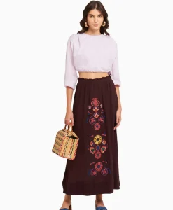 Antik Batik Antik Batik Maxi Rok Magoo1Ski Bruin