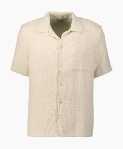 Arte Antwerp Overhemd Jacquard Croche Off White