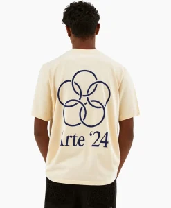 Arte Antwerp T-Shirt Korte Mouw Arte'24 Circles Back Off White