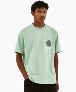 Arte Antwerp T-Shirt Korte Mouw Circle Flower Back Front Print Groen