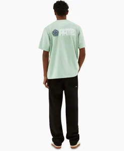 Arte Antwerp T-Shirt Korte Mouw Circle Flower Back Front Print Groen