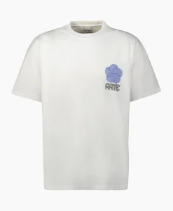 Arte Antwerp T-Shirt Korte Mouw Circle Flower Back Front Print Wit