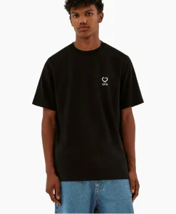 Arte Antwerp T-Shirt Korte Mouw Hearts Leaves Arte Logo Chest Zwart