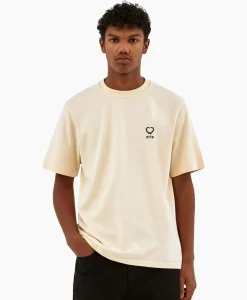 Arte Antwerp T-Shirt Korte Mouw Hearts Leaves Arte Logo Chest Off White