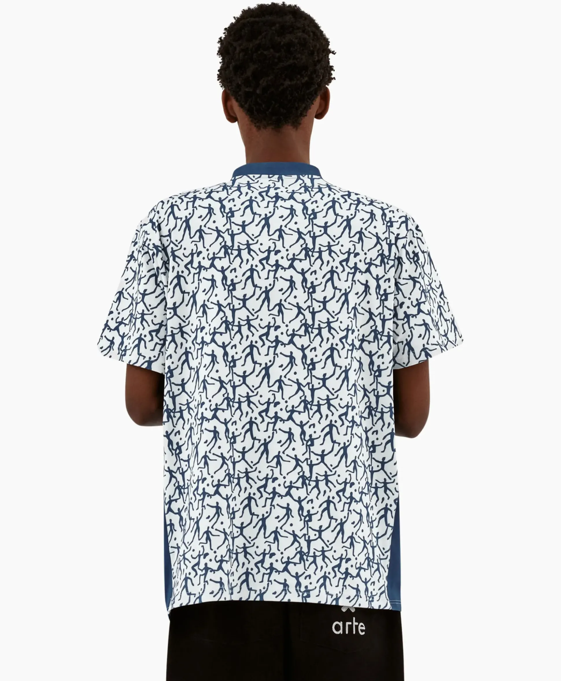 Arte Antwerp T-Shirt Korte Mouw Printed Futebol Wit