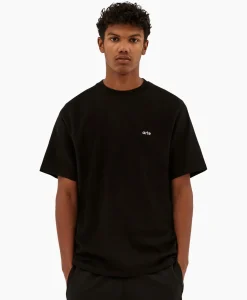 Arte Antwerp T-Shirt Korte Mouw Circle Runner Back Print Zwart