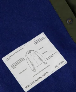 Aspesi Overhemd Camicia Alvaro Wool Donker Groen